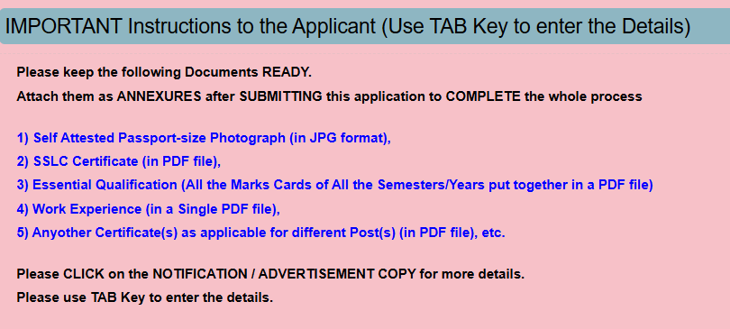 DHFWS Kalaburagi how to apply