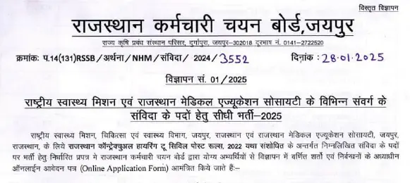 Rajasthan Medical Education Society Nursing Tutor Vacancy 2025