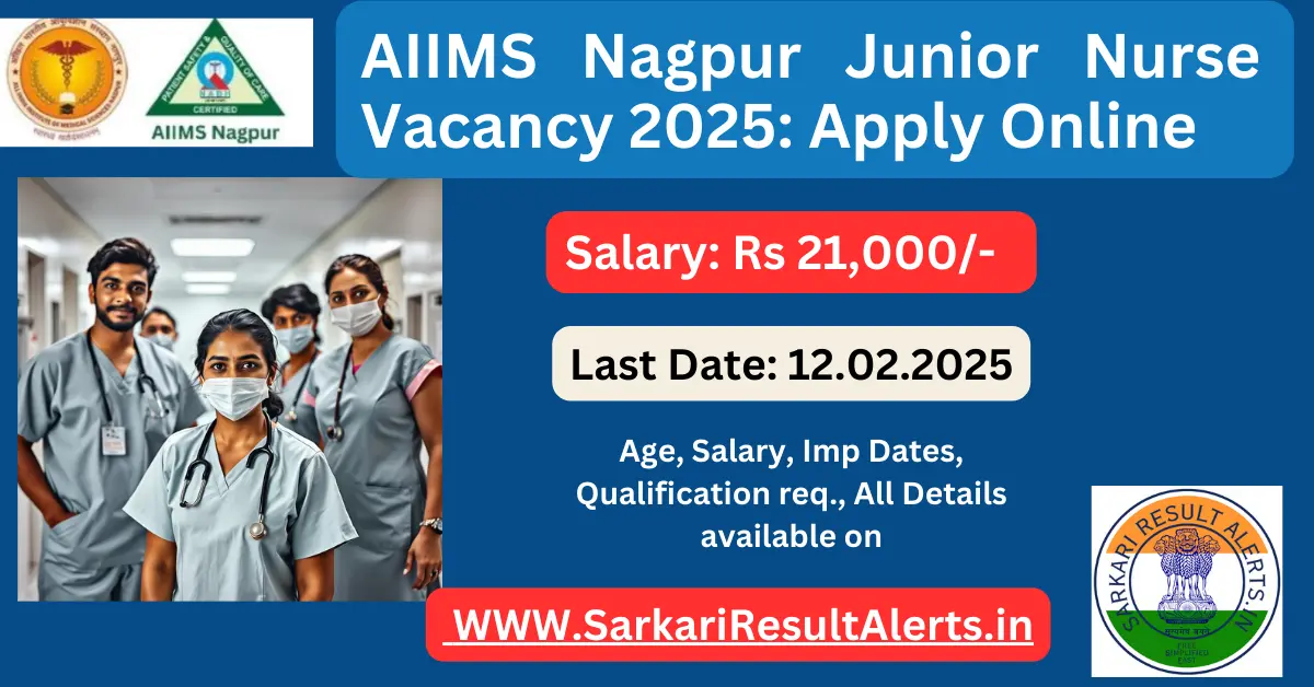 AIIMS Nagpur Junior Nurse Vacancy 2025